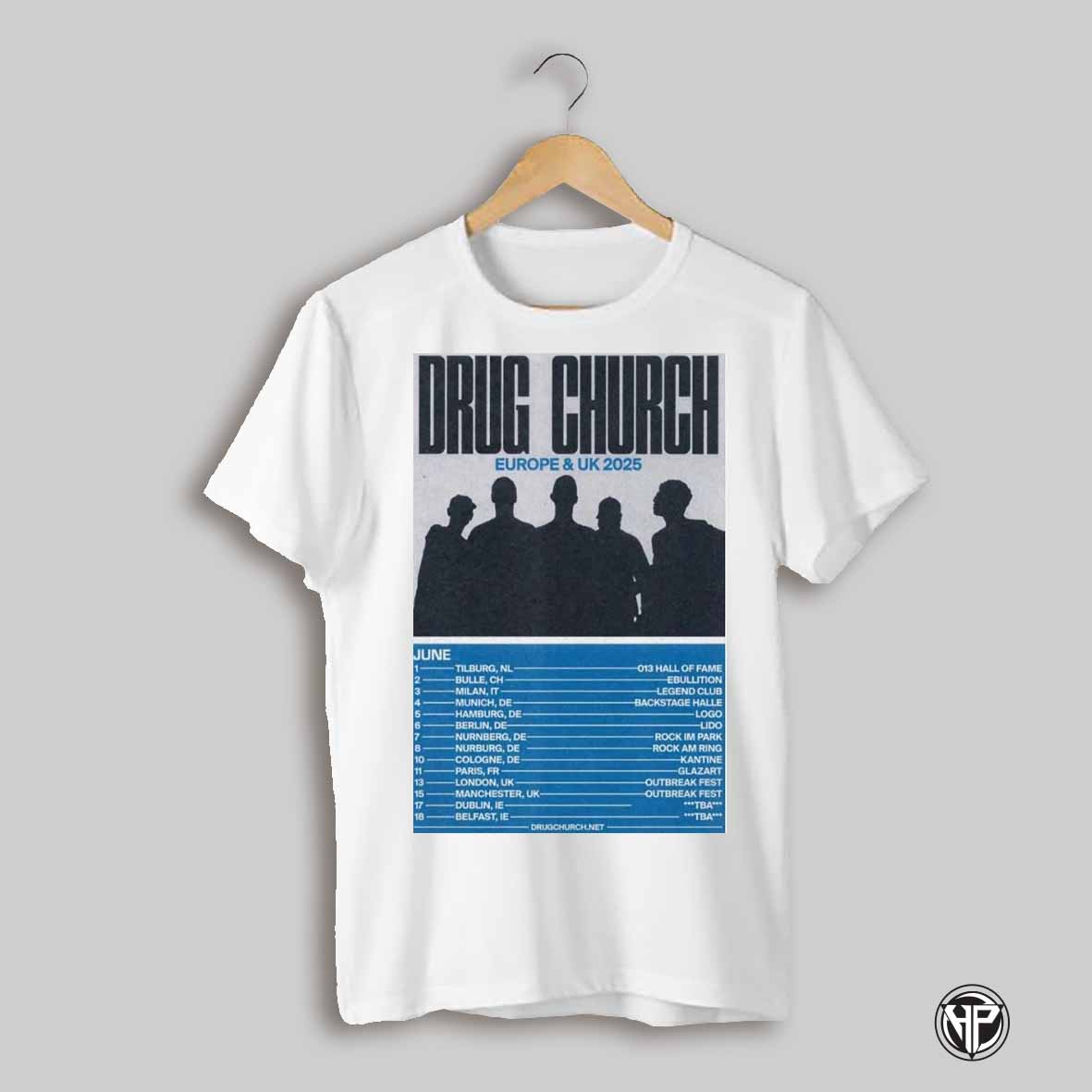 Brug Church Europe Uk June 2025 Tour Shirt