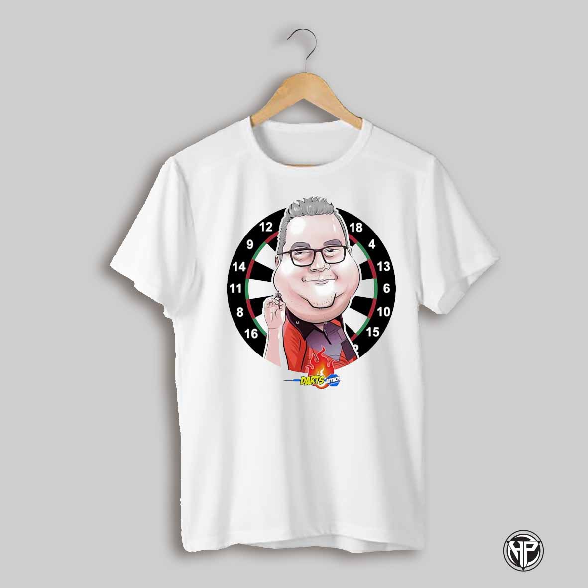 Caricatura Stephen Bunting By Darts Attack Shirt