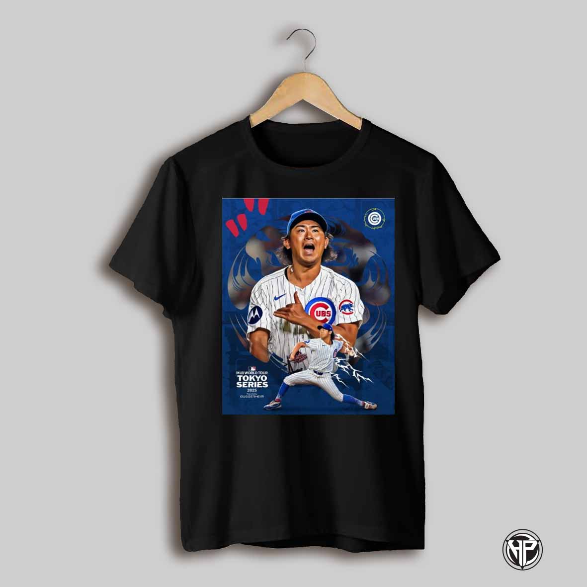 Chicago Cubs Baseball Shota Imanaga Mlb World Tour Tokyo Series Games 2025 Manager Craig Counsell Poster T Shirt