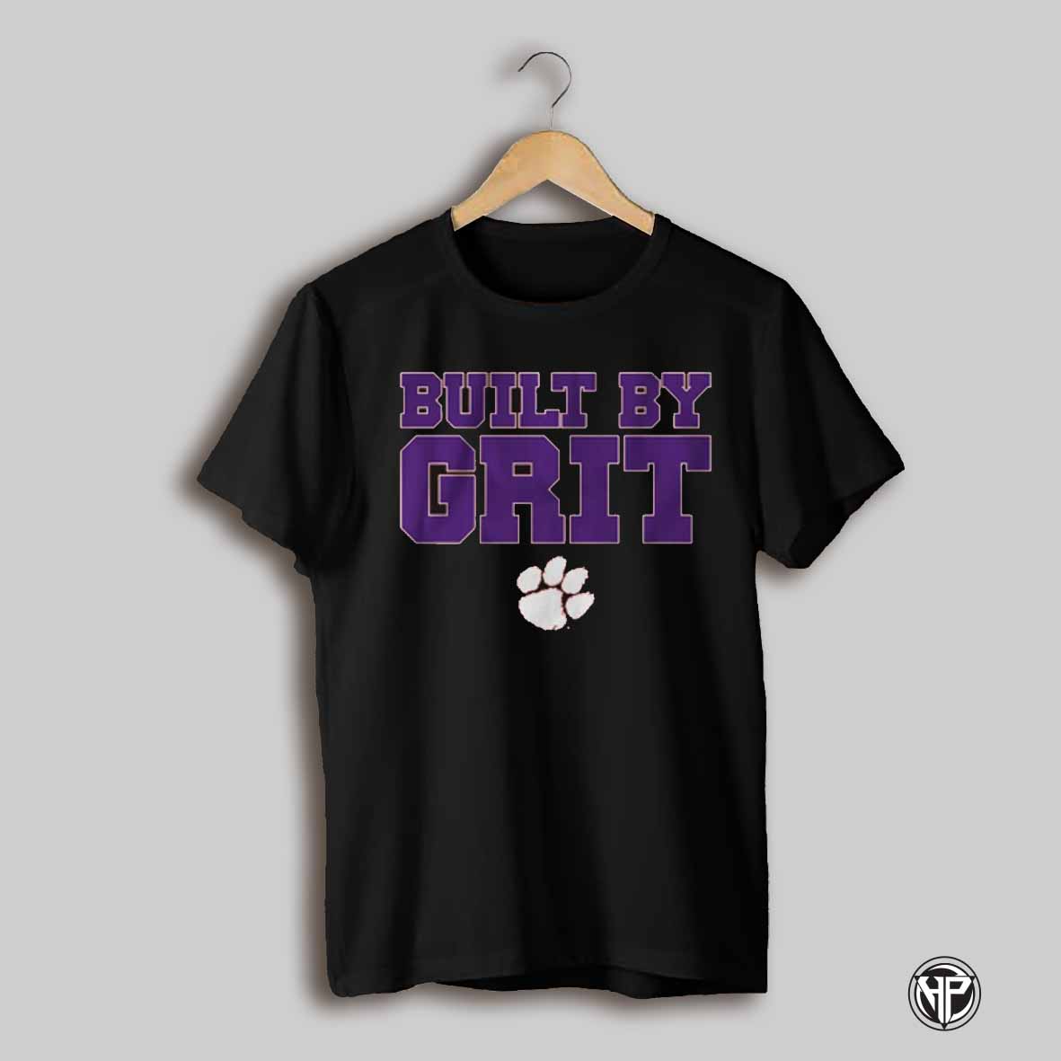 Clemson Tigers Built By Grit 2025 Logo T Shirt