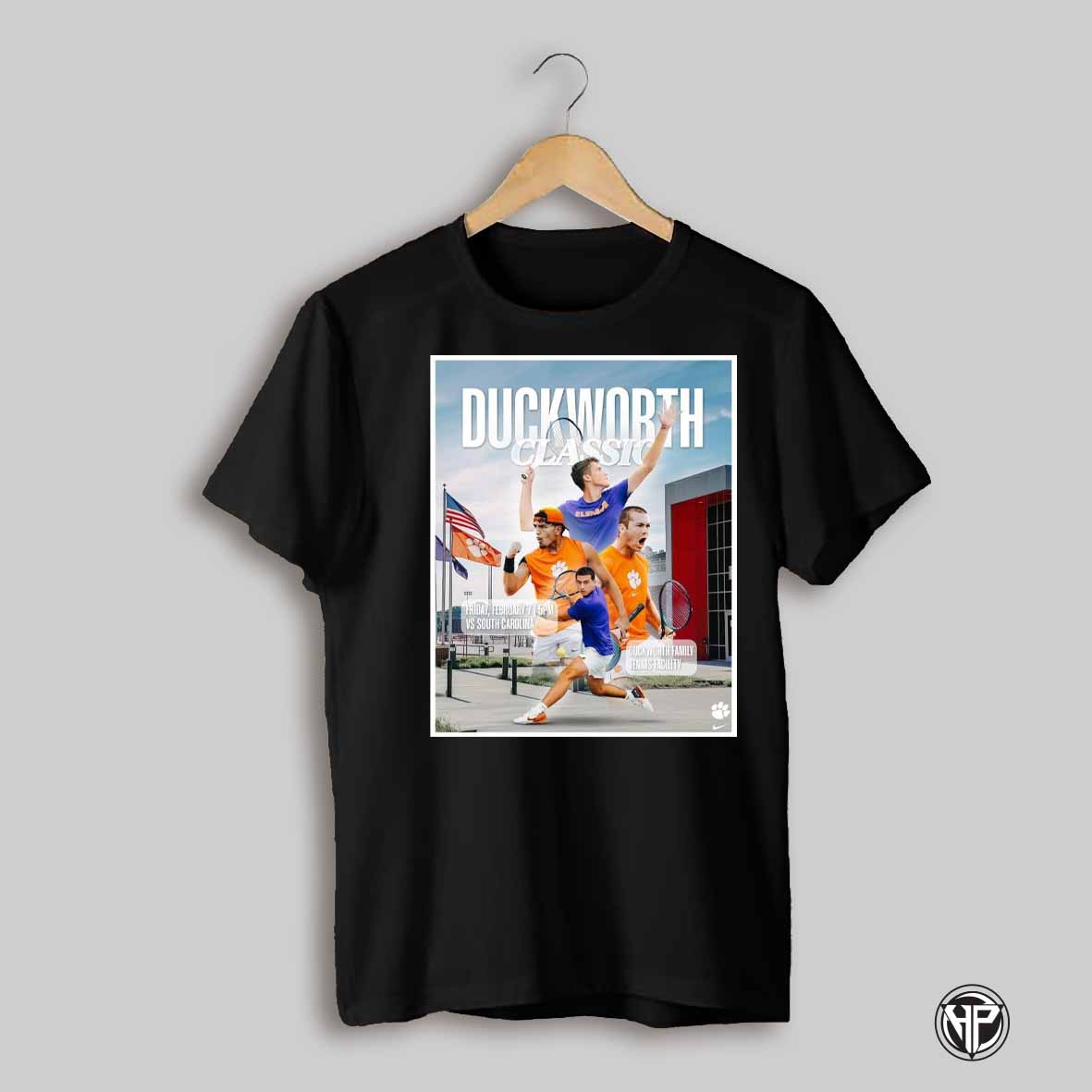 Clemson Tigers Mens Tennis Duckworth Classic Fri Feb 7 Vs South Carolina Duckworth Family Tennis Facility Poster T Shirt