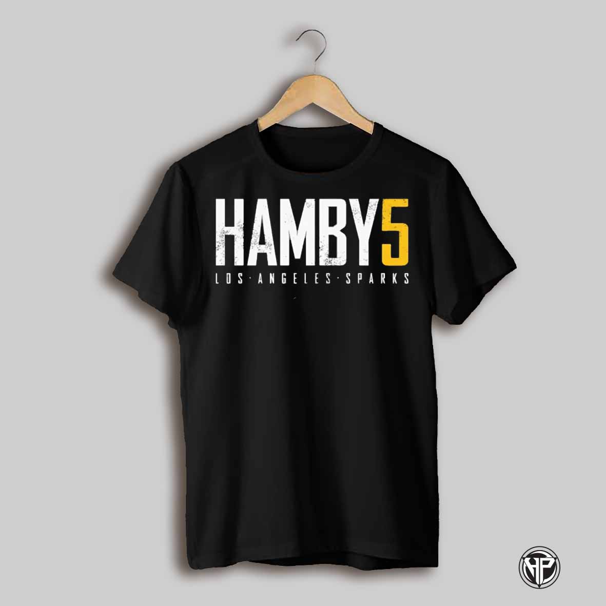 Dearica Hamby 5 Los Angeles Sparks Basketball Elite Shirt