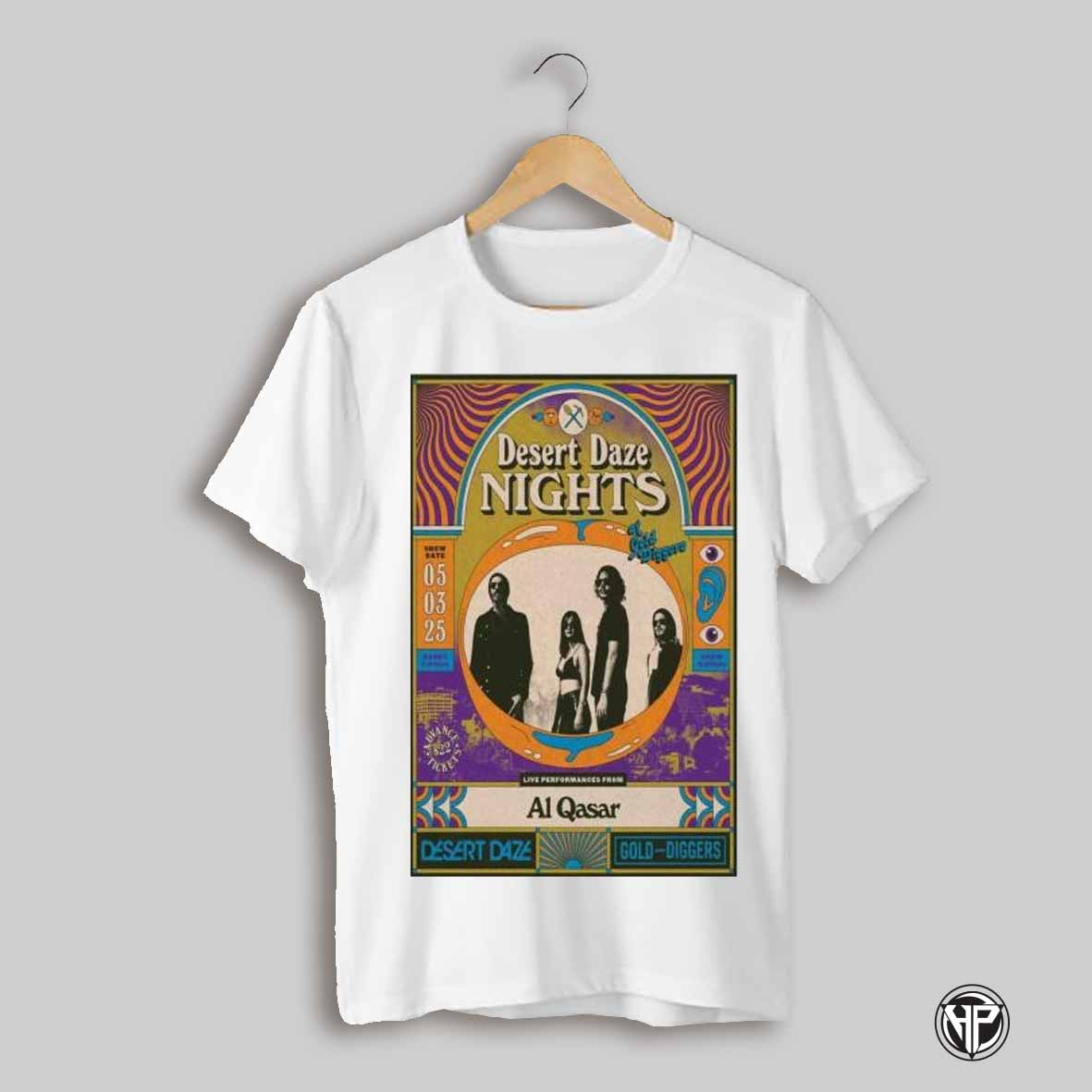 Desert Daze Nights May 3 2025 Gold Diggers Los Angeles Ca Poster T Shirt
