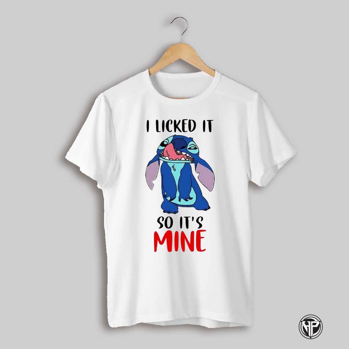 Disney Stitch I Licked It So Its Mine Cartoon Shirt