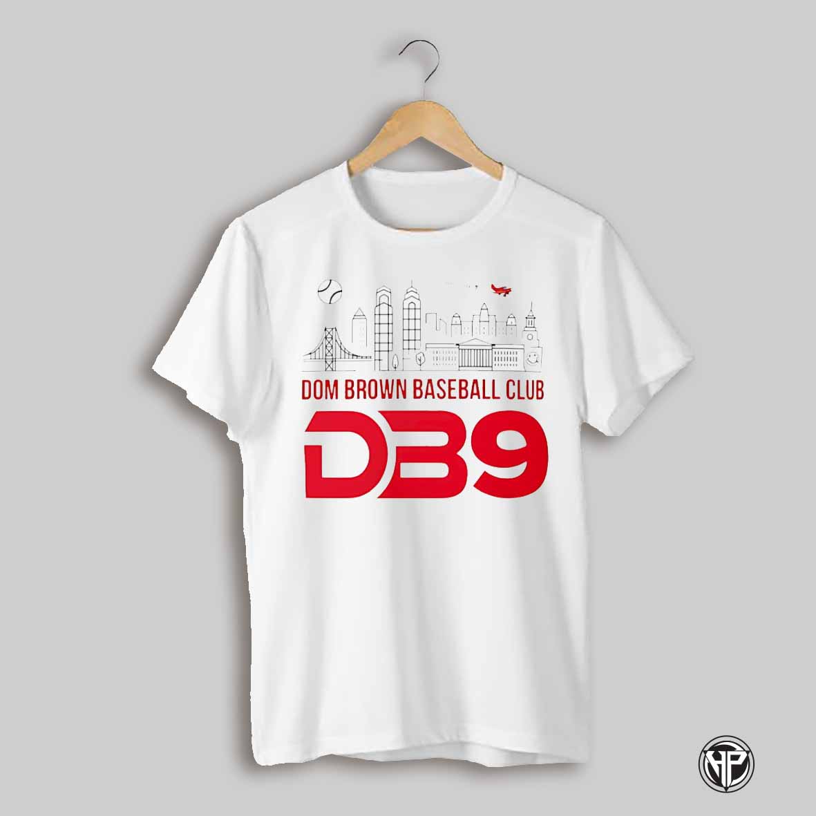 Domonic Brown Baseball Club Db9 Philadelphia Phillies City Skyline Shirt