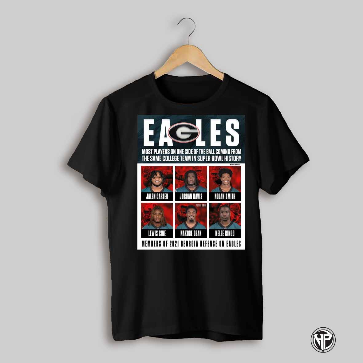 Eagles Most Players On One Side Of The Ball Coming From The Same College Team In Super Bowl History Carter Davis Smith Cine Dean Ringo Poster T Shirt