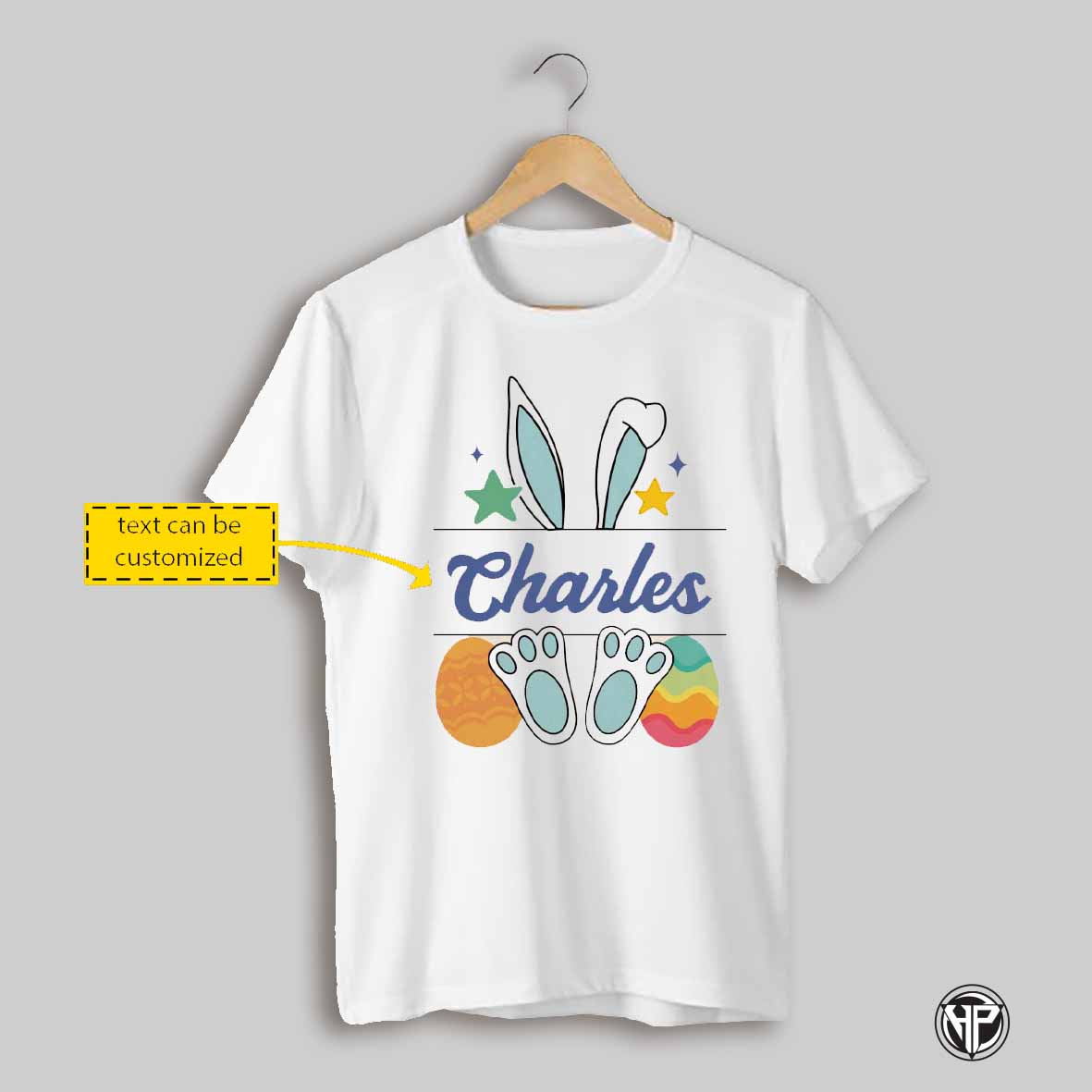 Easter Bunny Personalized Toddler T Shirt