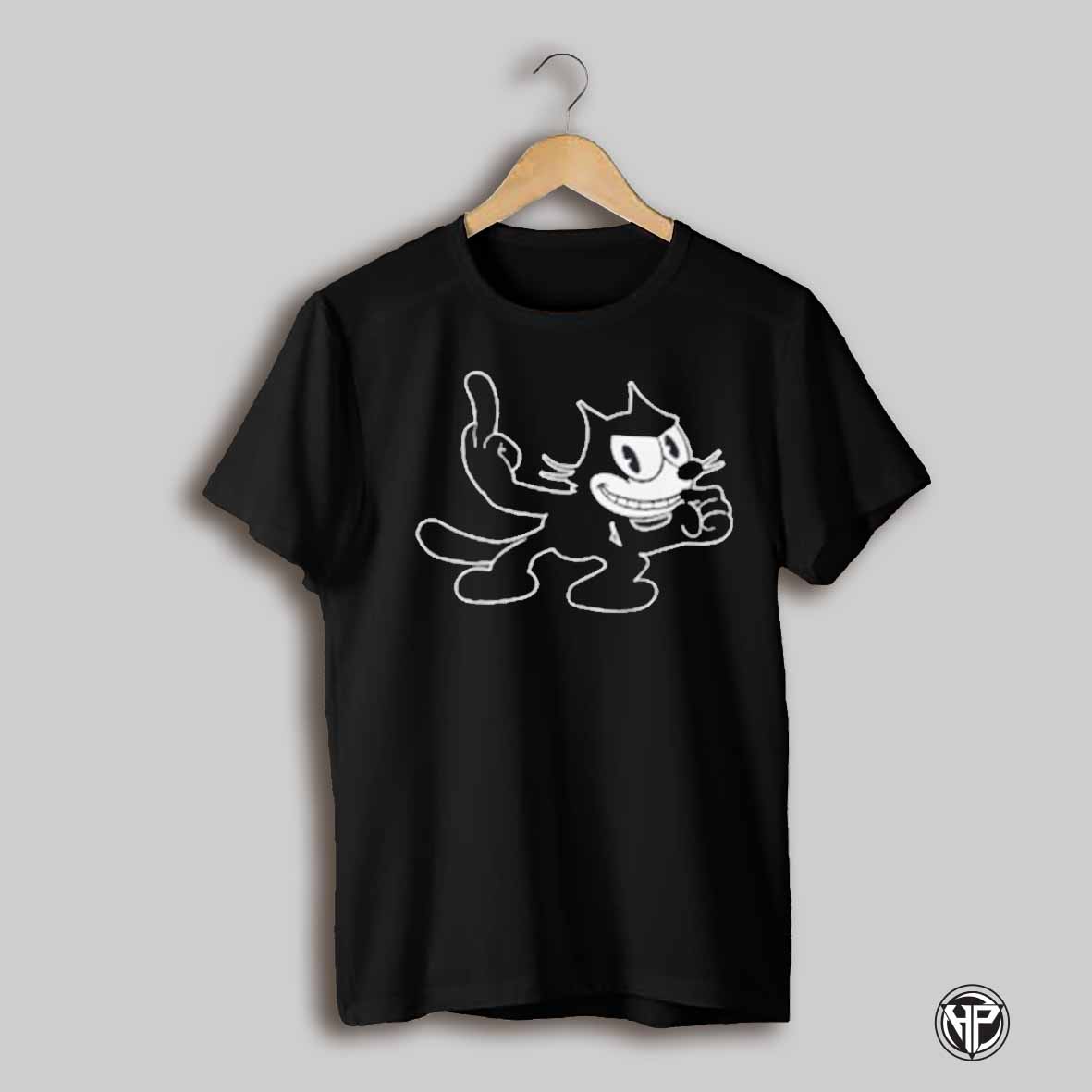 Felix The Cat Middle Finger Shirt