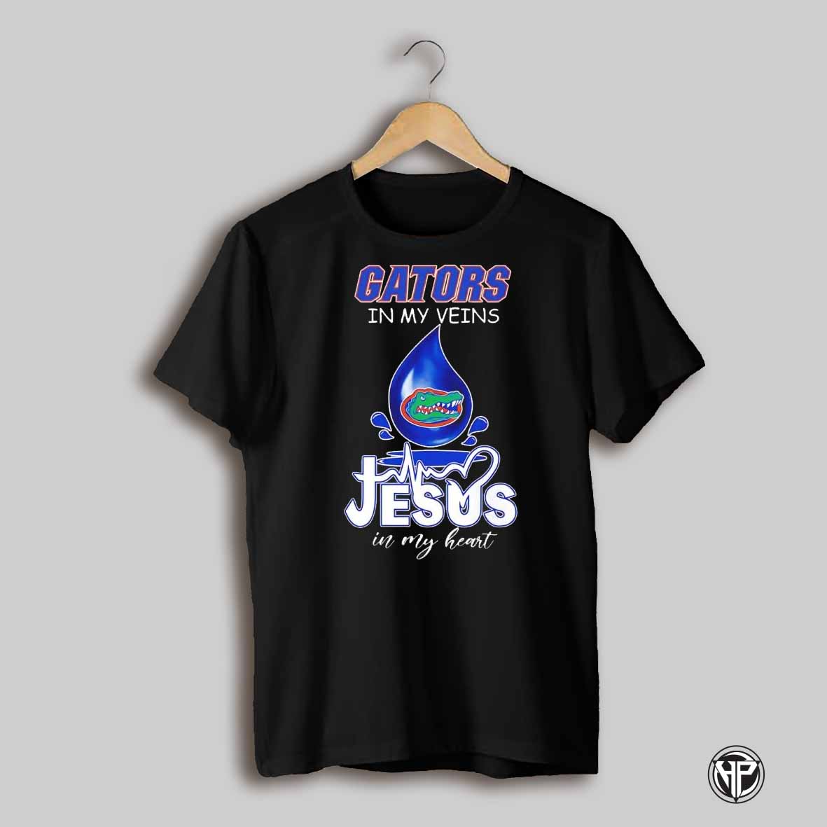 Florida Gators In My Veins Jesus In My Heart Shirt