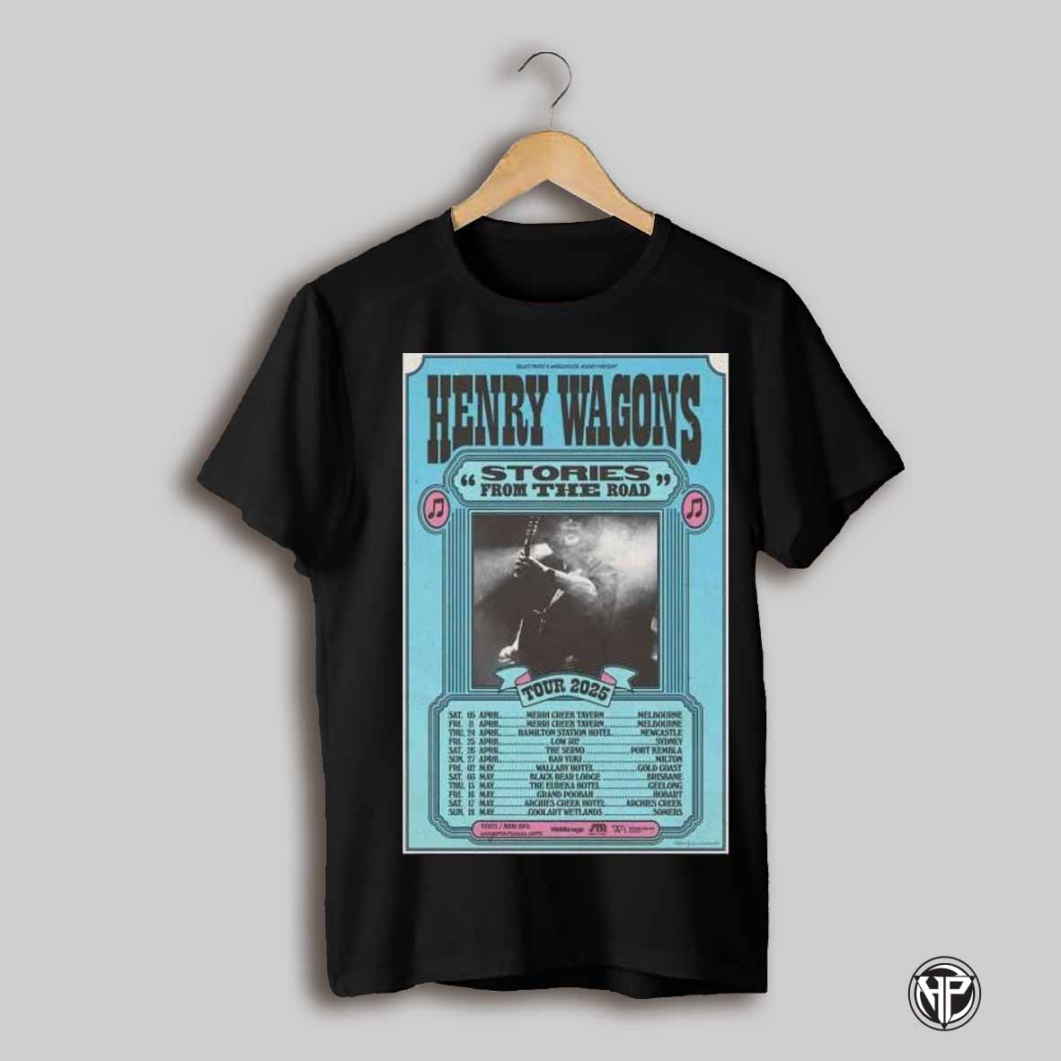 Henry Wagons Stories From The Road Tour 2025 Poster T Shirt