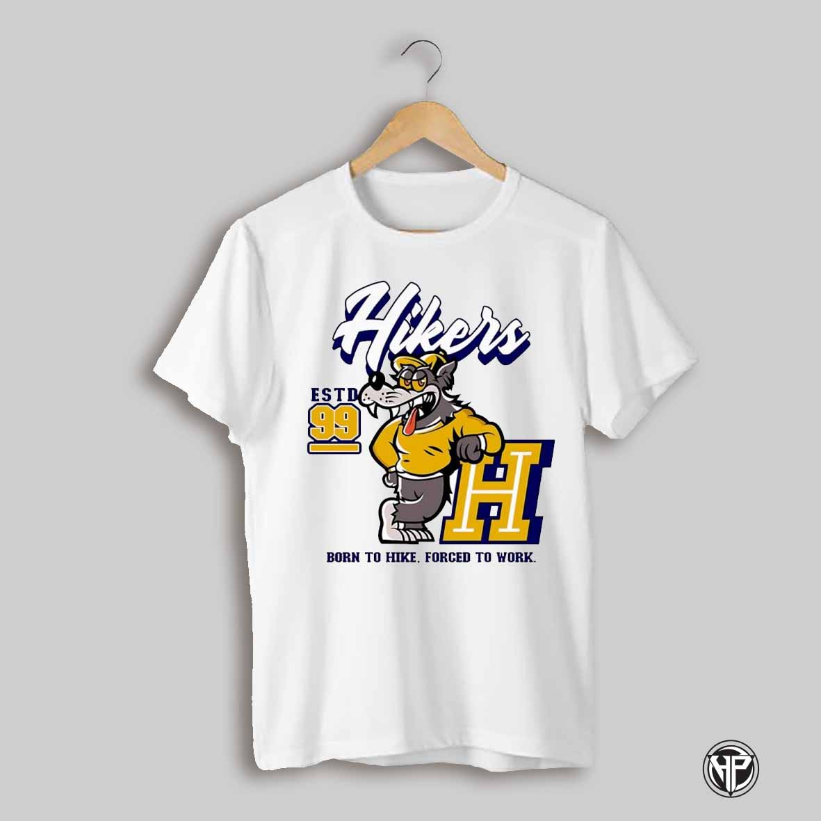 Hikers Born To Hike Forced To Work Hiking Estd 99 Shirt