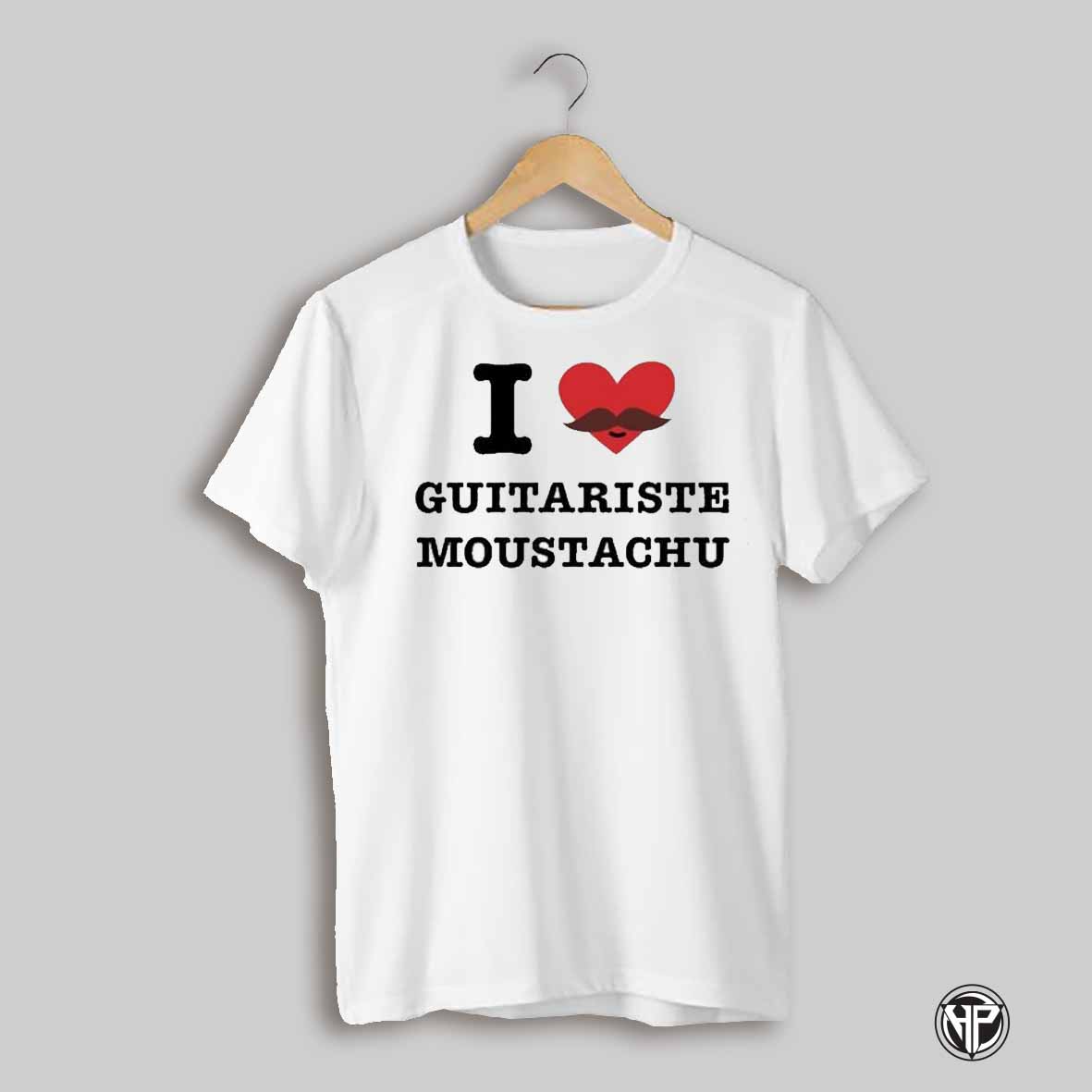 I Love Guitariste Moustachu Paramore Shirt