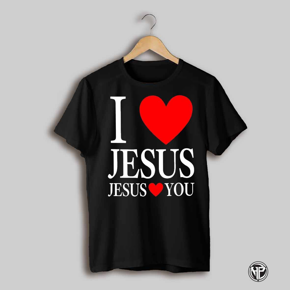 I Love Jesus Jesus Loves You Text Shirt