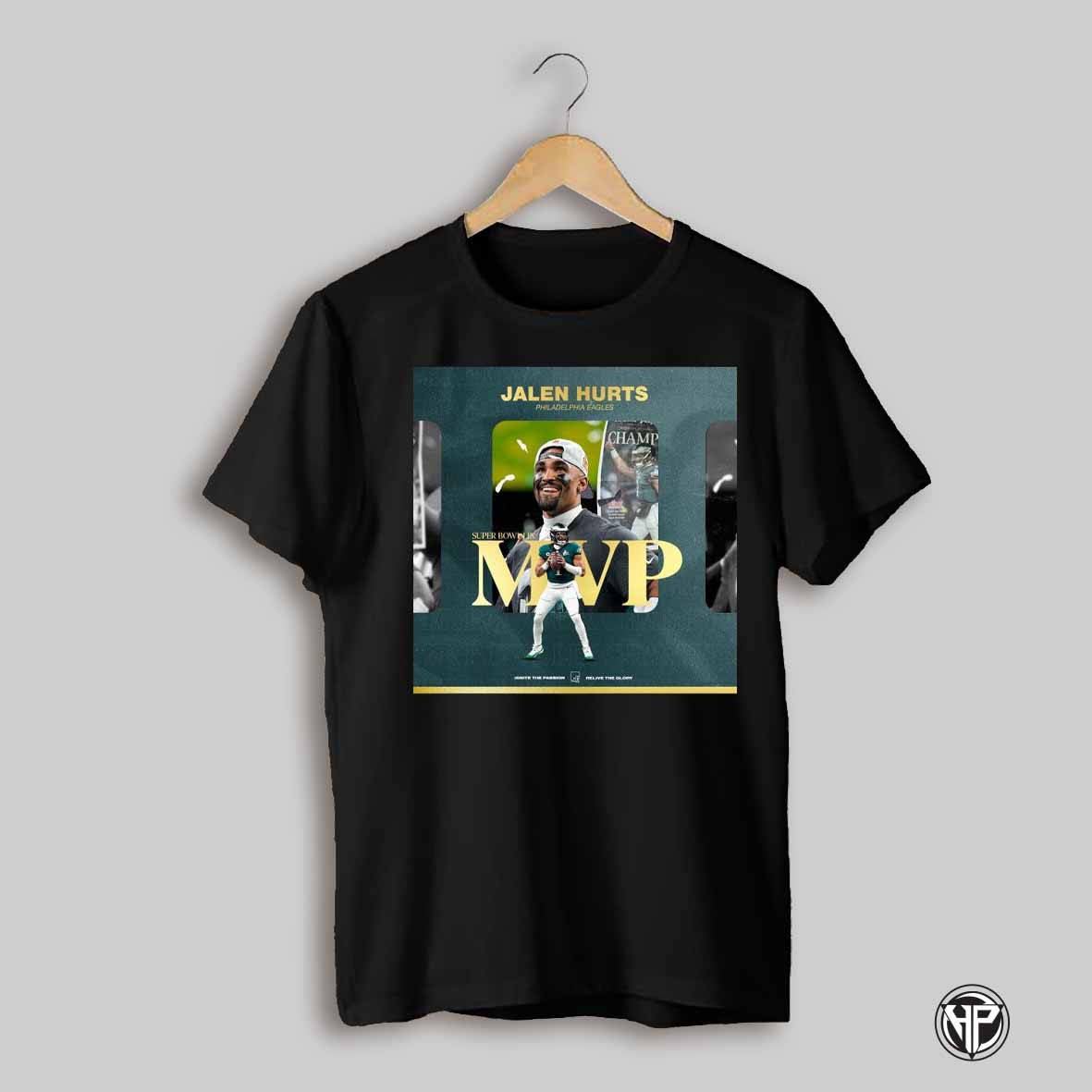 Jalen Hurts Qb Philadelphia Eagles Nfl Super Bowl Lix Mvp Pro Football Hall Of Fame Poster T Shirt