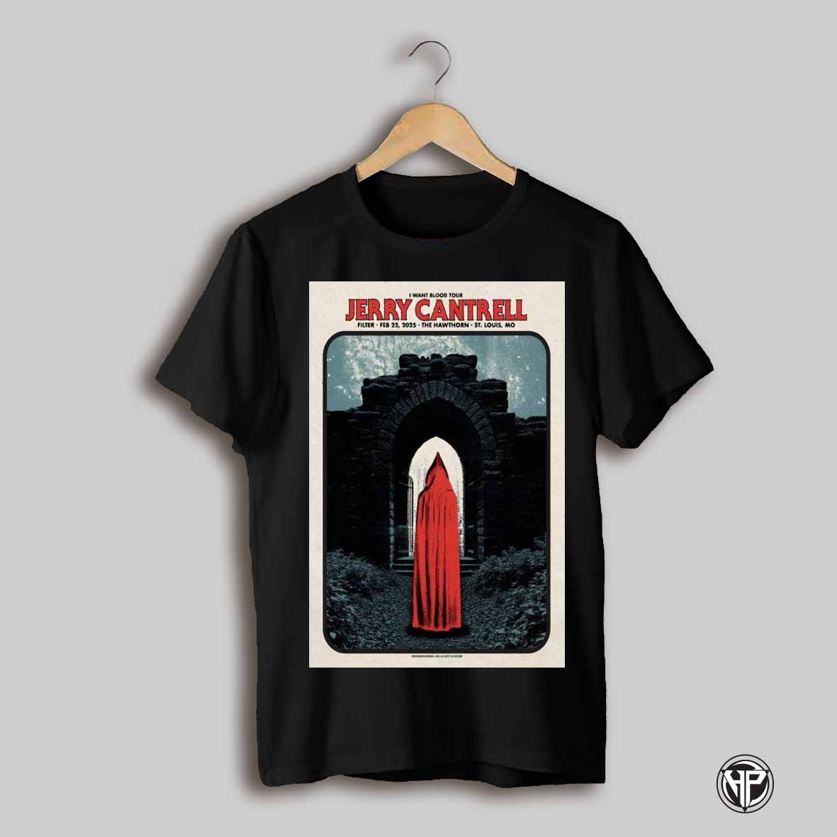 Jerry Cantrell Feb 22nd 2025 The Hawthorn St Louis Mo Poster T Shirt