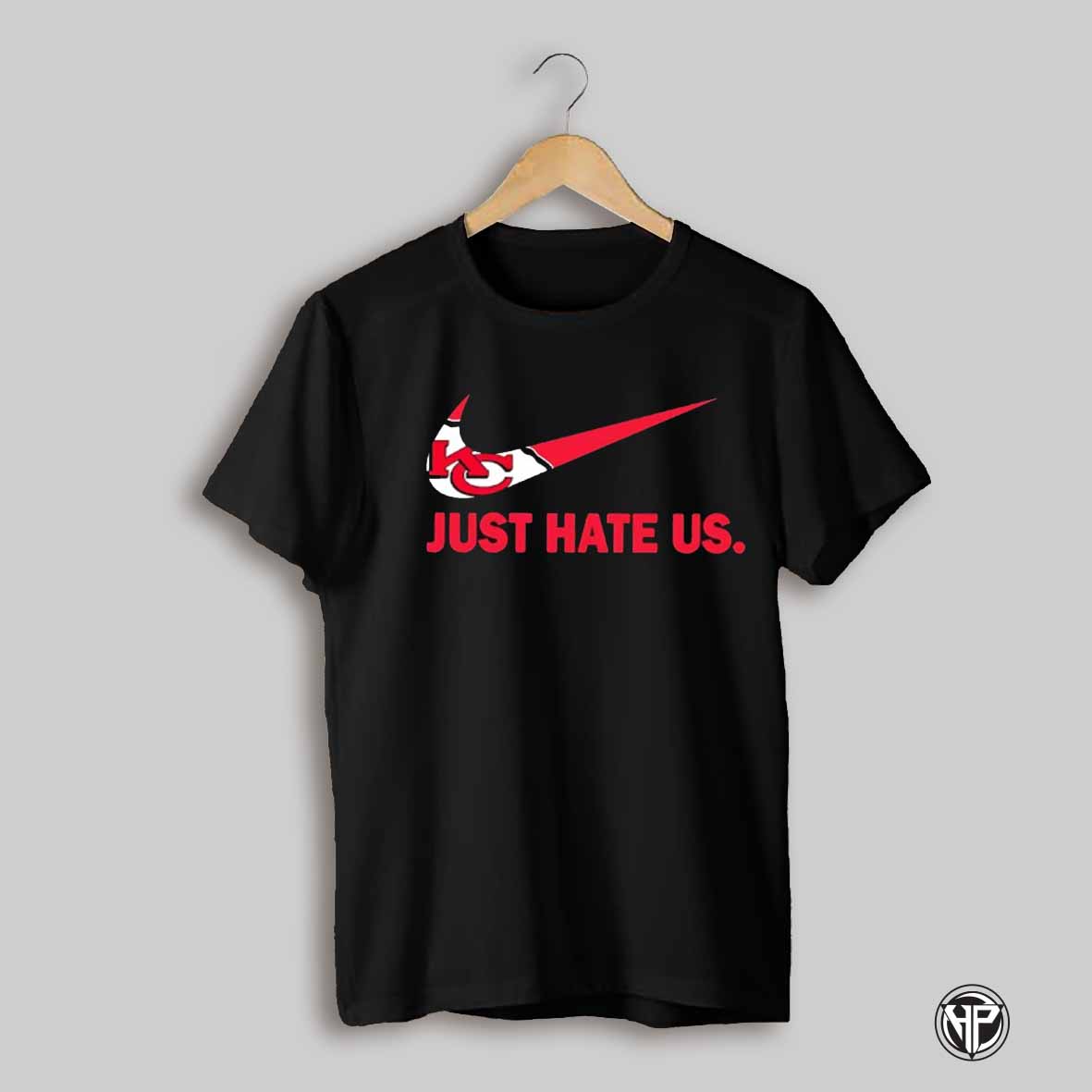 Just Hate Us Kansas City Chiefs Logo Shirt