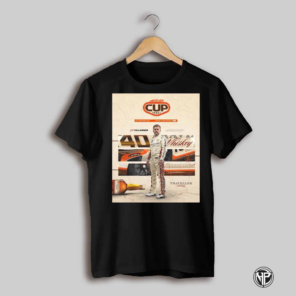 Justin Allgaier 67th 2025 Daytona 500 Today Traveller Whiskey Jr Motorsports Cup Debut Poster T Shirt