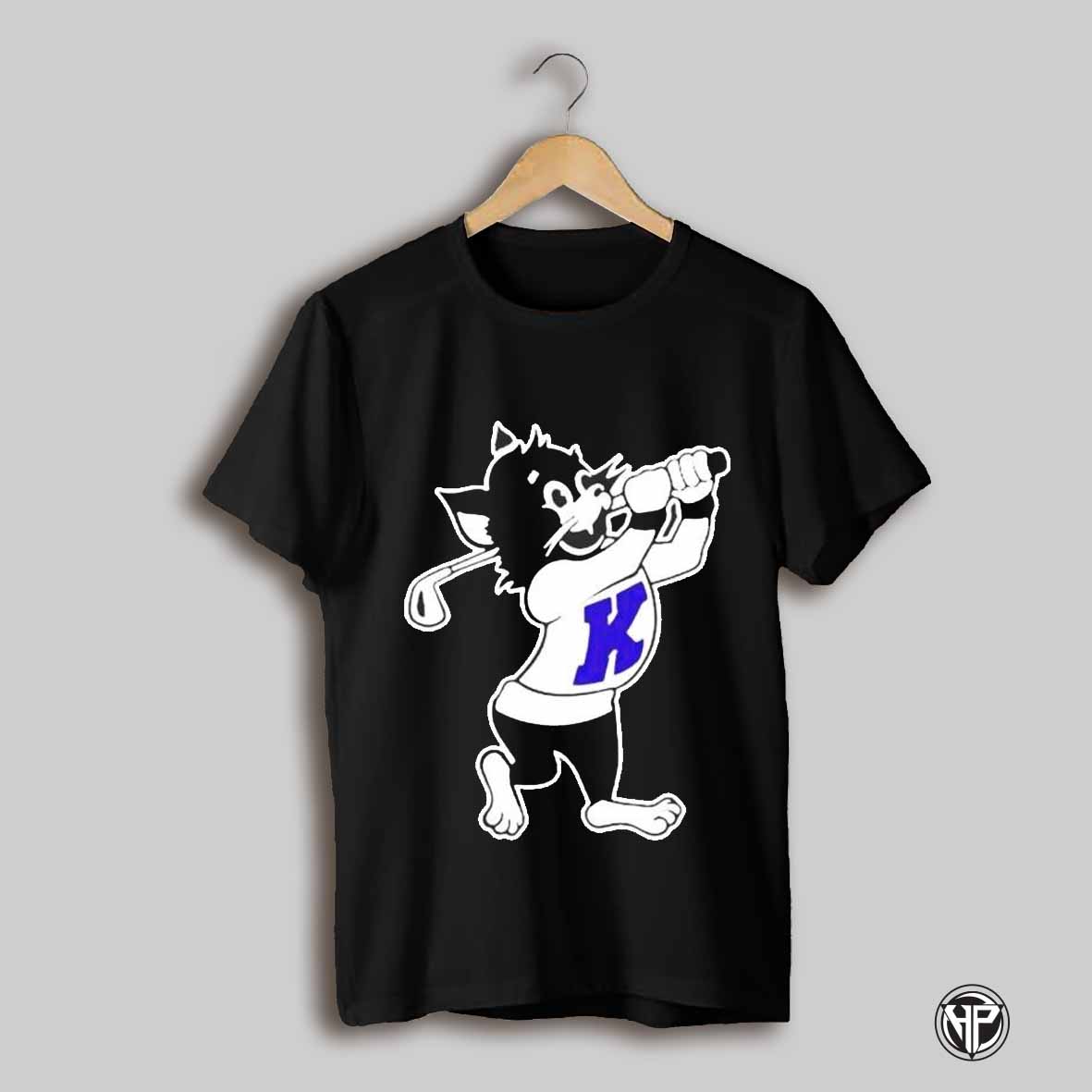K State Willie Playing Golf Shirt