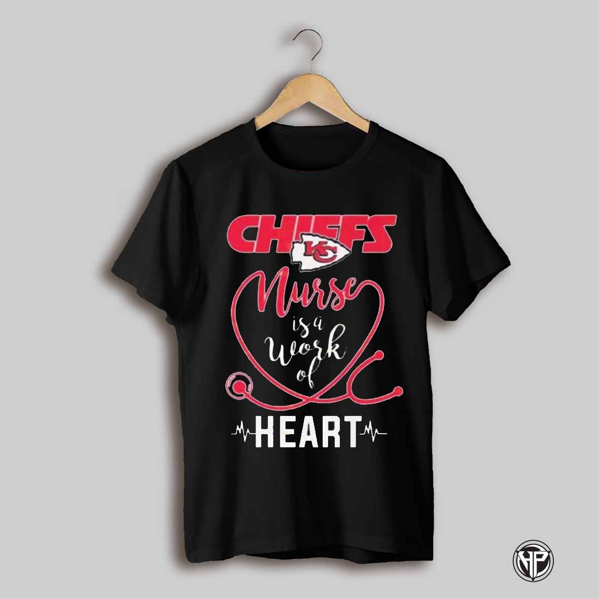 Kansas City Chiefs Nfl Nurse Is A Work Of Heart Unisex T Shirt
