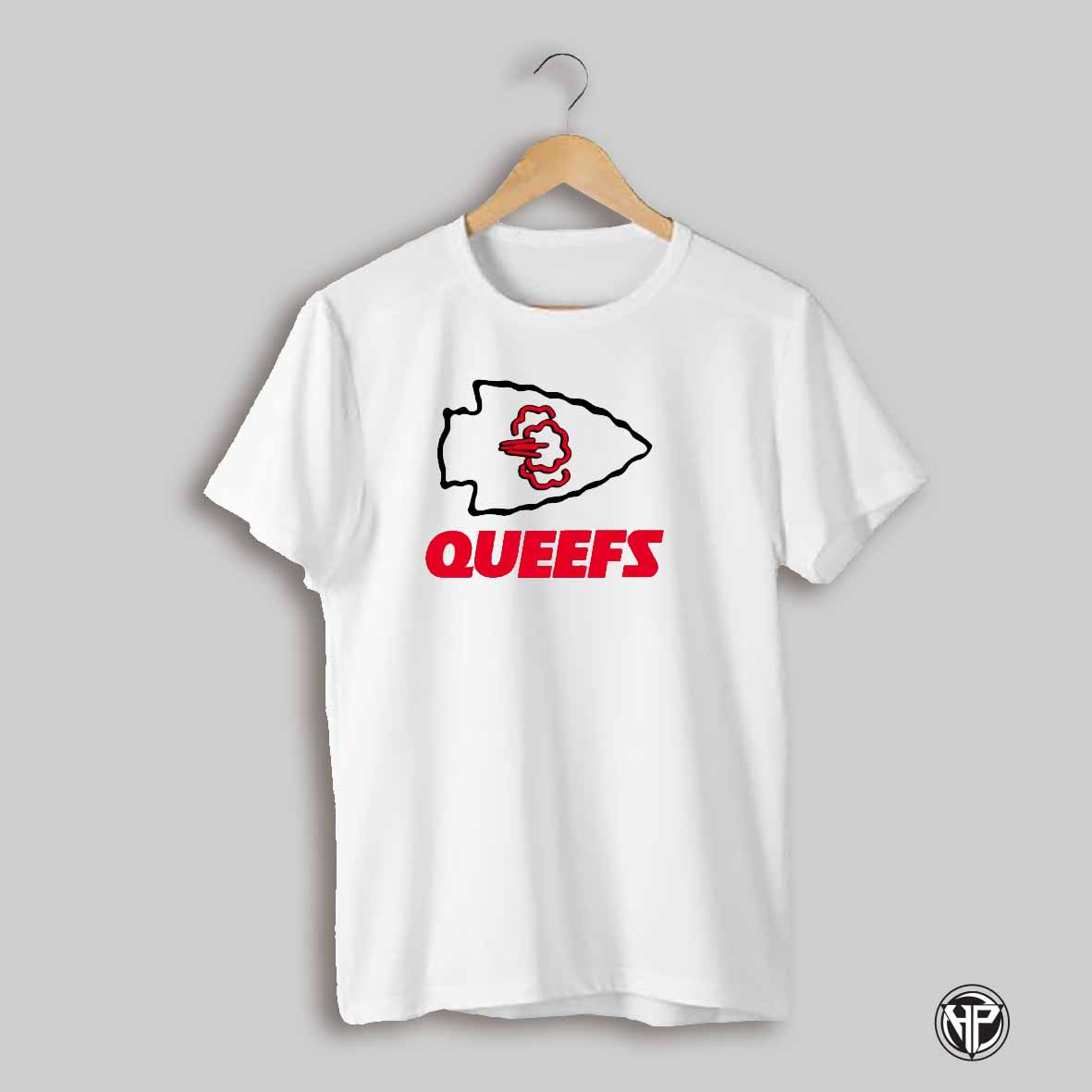 Kansas City Queefs Funny Chiefs Parody Football Logo Shirt