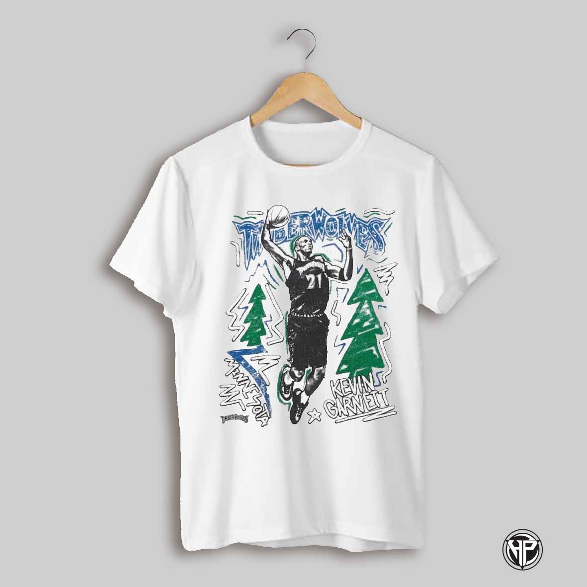 Kevin Garnett Minnesota Timberwolves Hardwood Classics Chalked Up Shirt