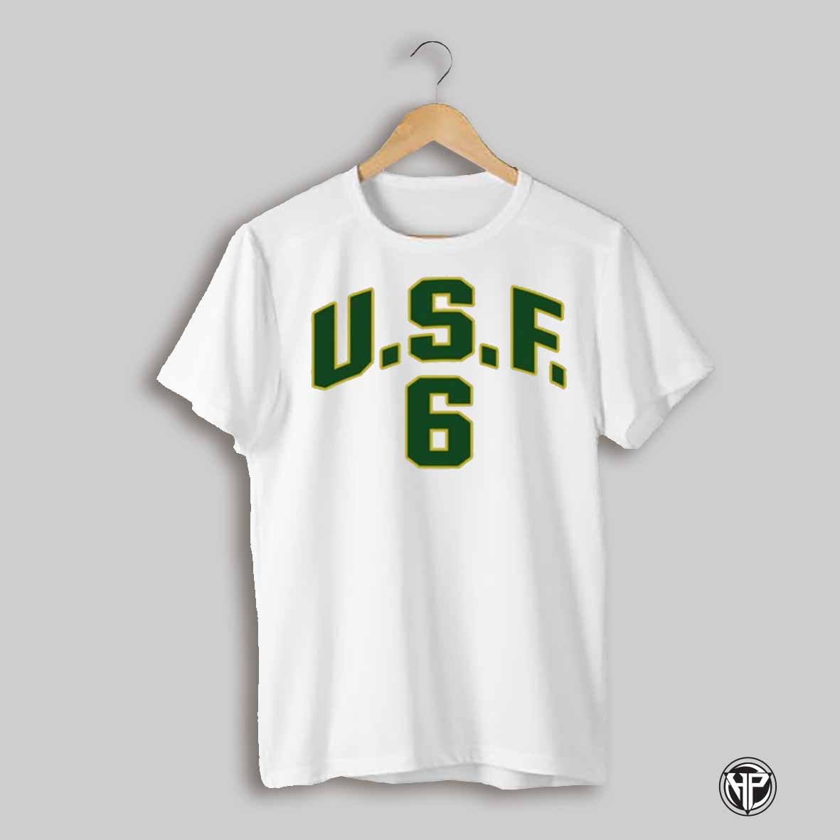 Kevin Garnett Wearing U S F 6 Shirt