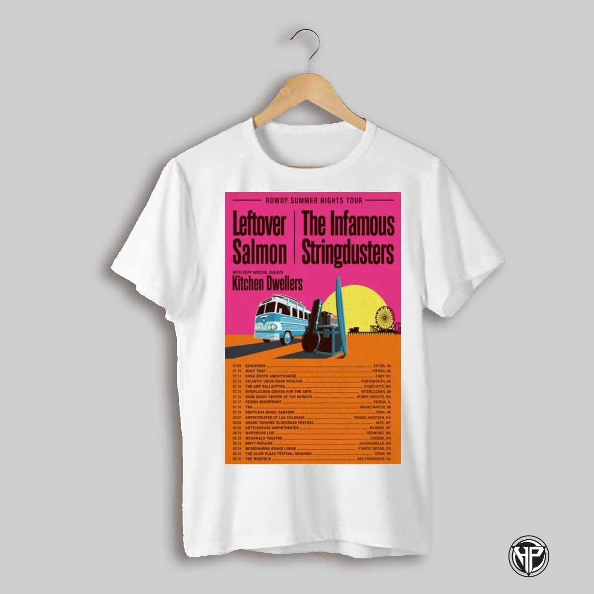 Leftover Salmon The Infamous Stringdusters Rowdy Summer Nights Tour 2025 Shirt