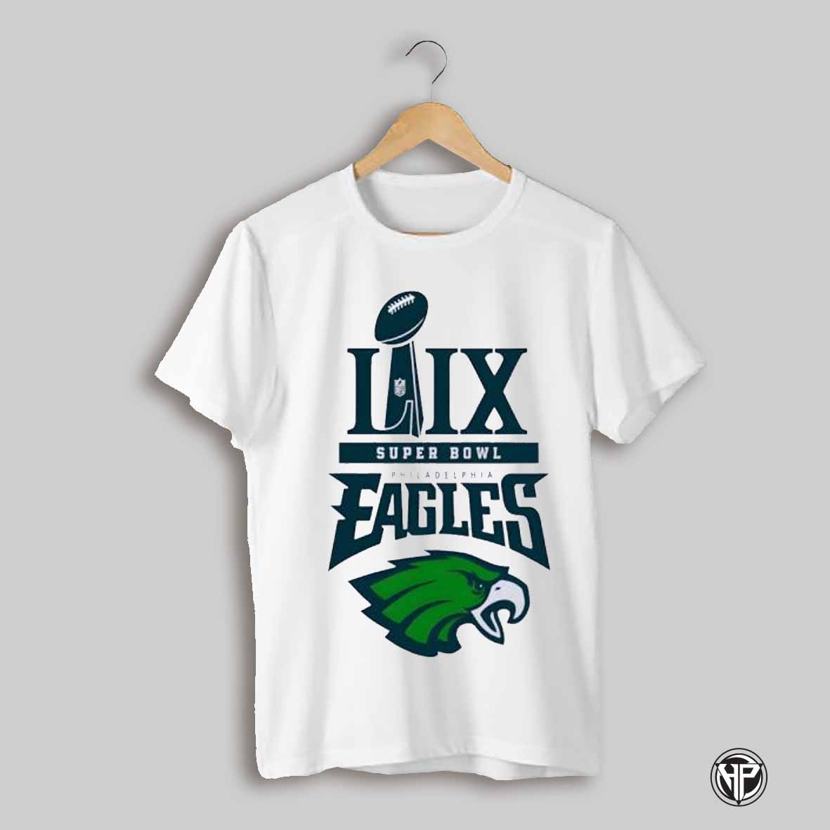 Lix Super Bowl Trophy Philadelphia Eagles Champions 2025 Shirt