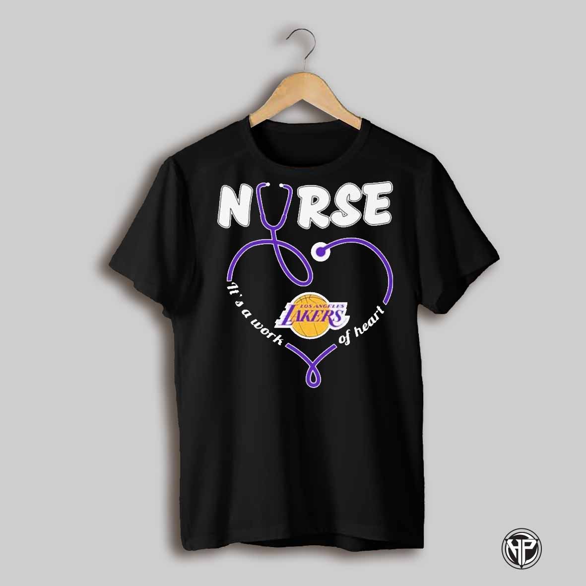 Los Angeles Lakers Its A Work Of Heart T Shirts