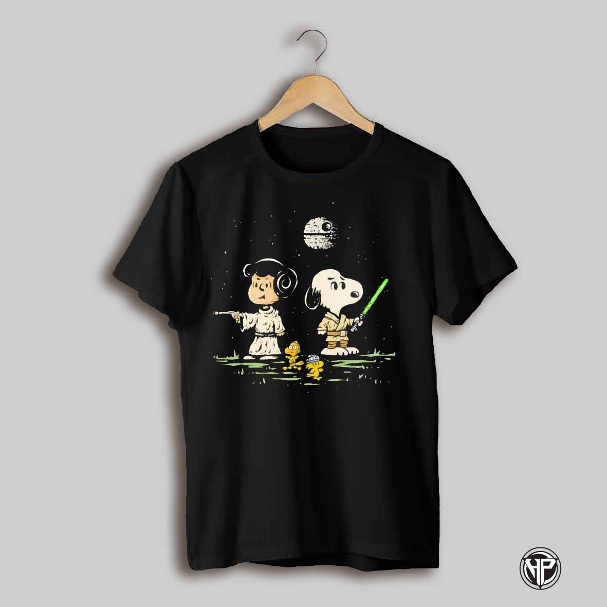 Lucy And Snoopy Princess Leia And Luke Skywalker Kissed By A Rebel Shirt