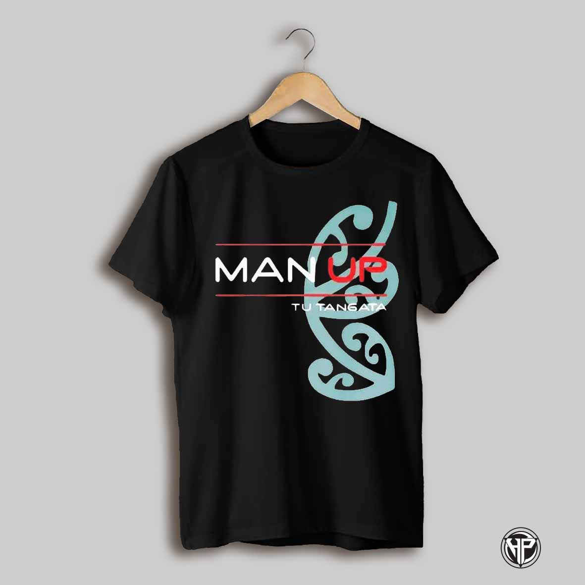 Man Up Tu Tangata Heart Pattern Shirt