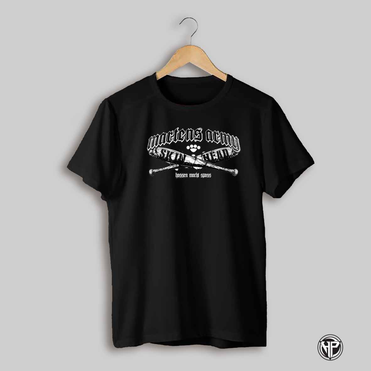 Martens Army Skin Head Hassen Macht Spass Hating Is Fun T Shirts