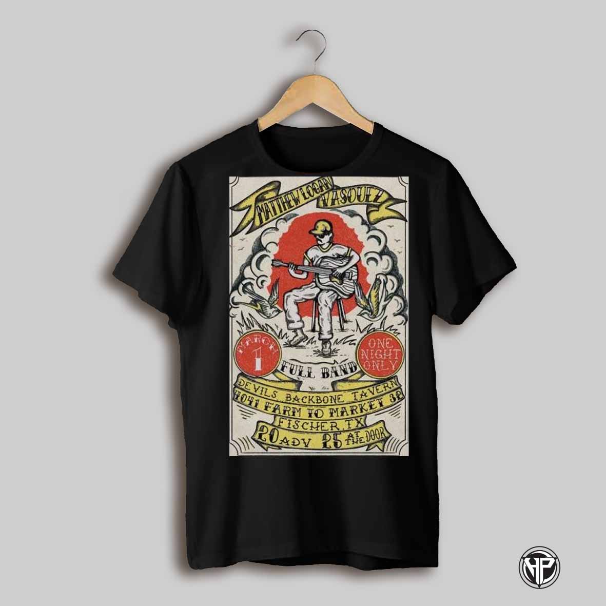 Matthew Logan Vasquez Mar 1 2025 Devils Backbone Tavern T Shirts