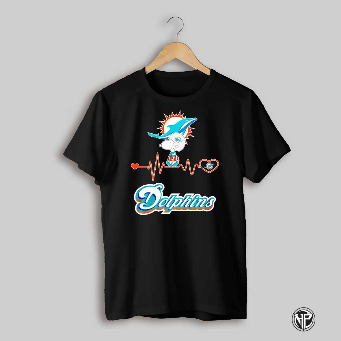 Miami Dolphins X Snoopy Player Heartbeat Shirt