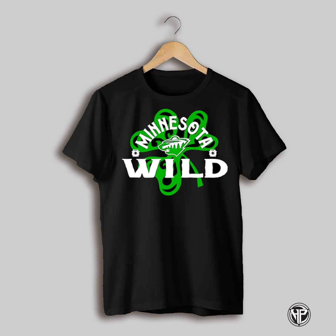 Minnesota Wild Levelwear Black St Patricks Day Richmond Shamrock Shirt