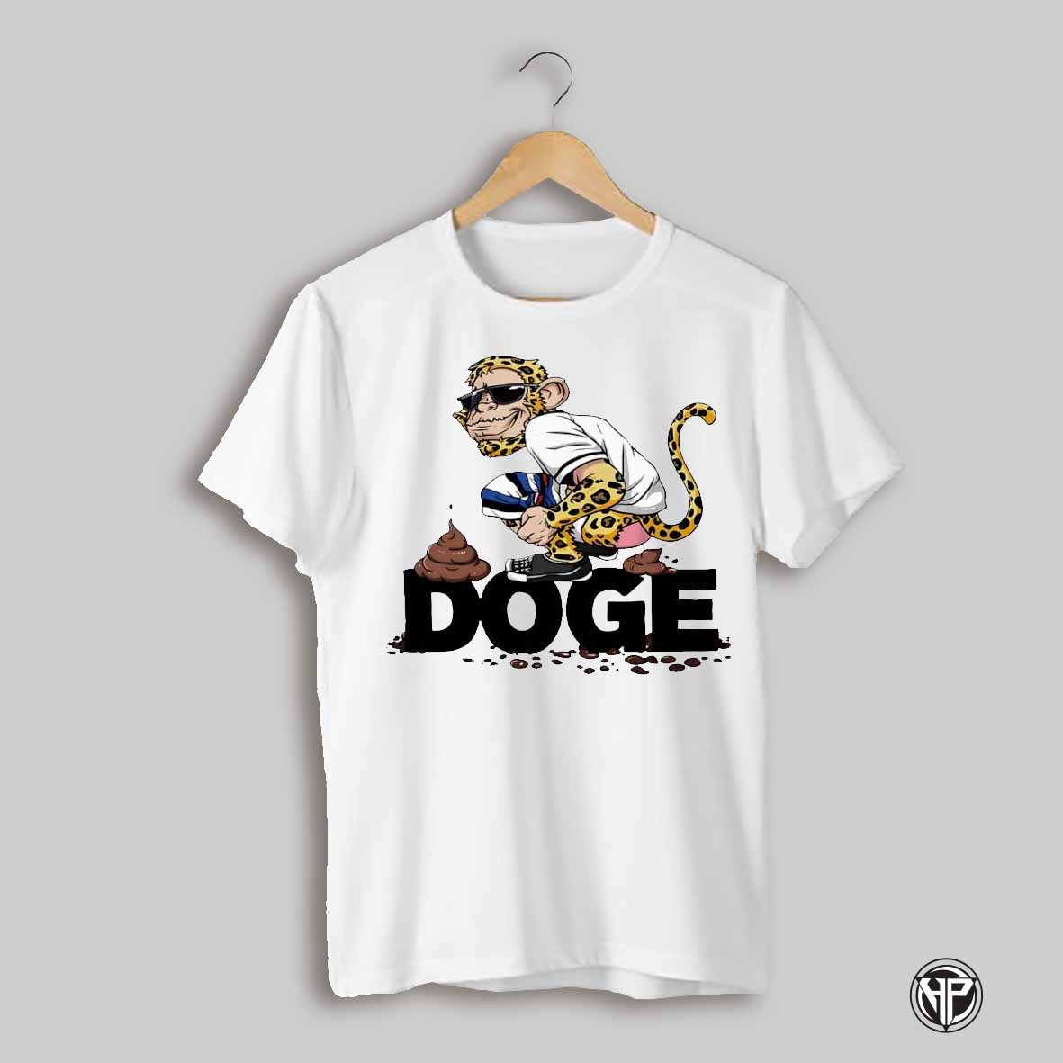 Mischievous Leopard Dissing D O G E Shirt