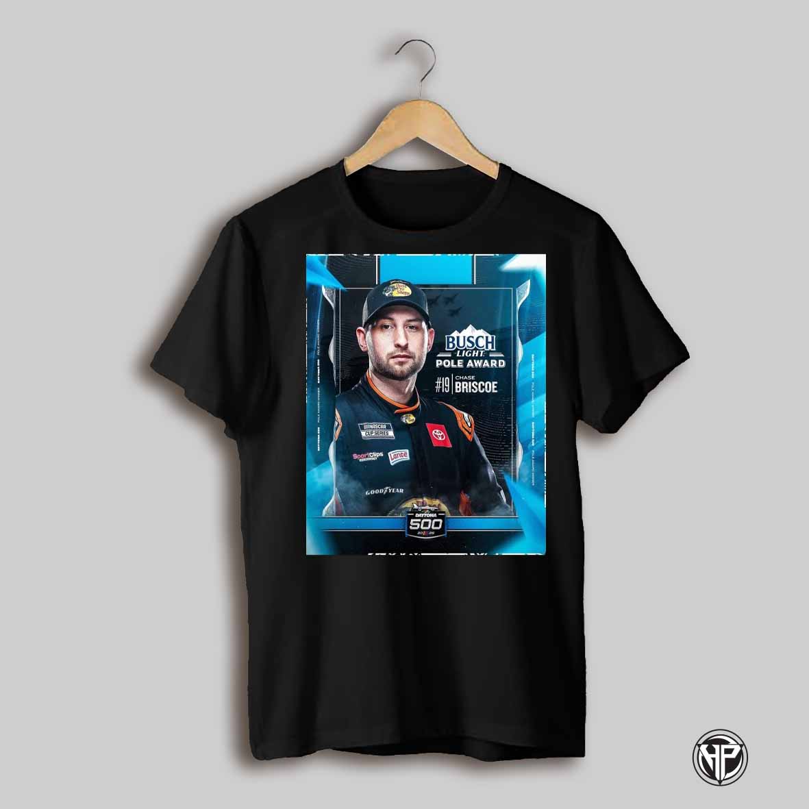 Nascar Busch Light Pole Award Chase Briscoe 19 Daytona 500 2025 Poster T Shirt