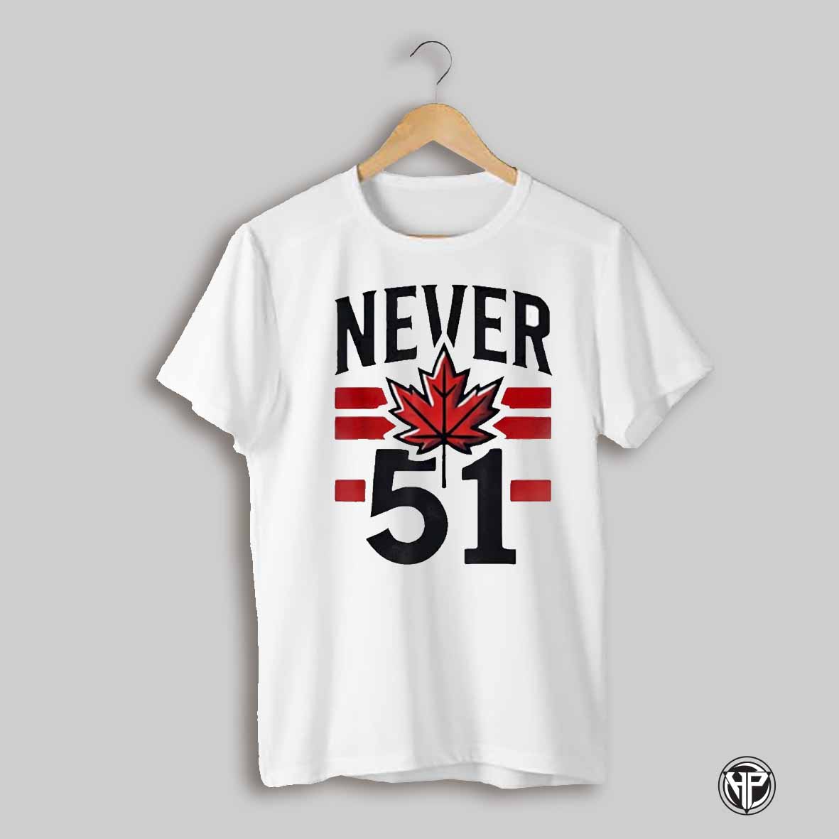 Never 51st State Canada Flag Shirt