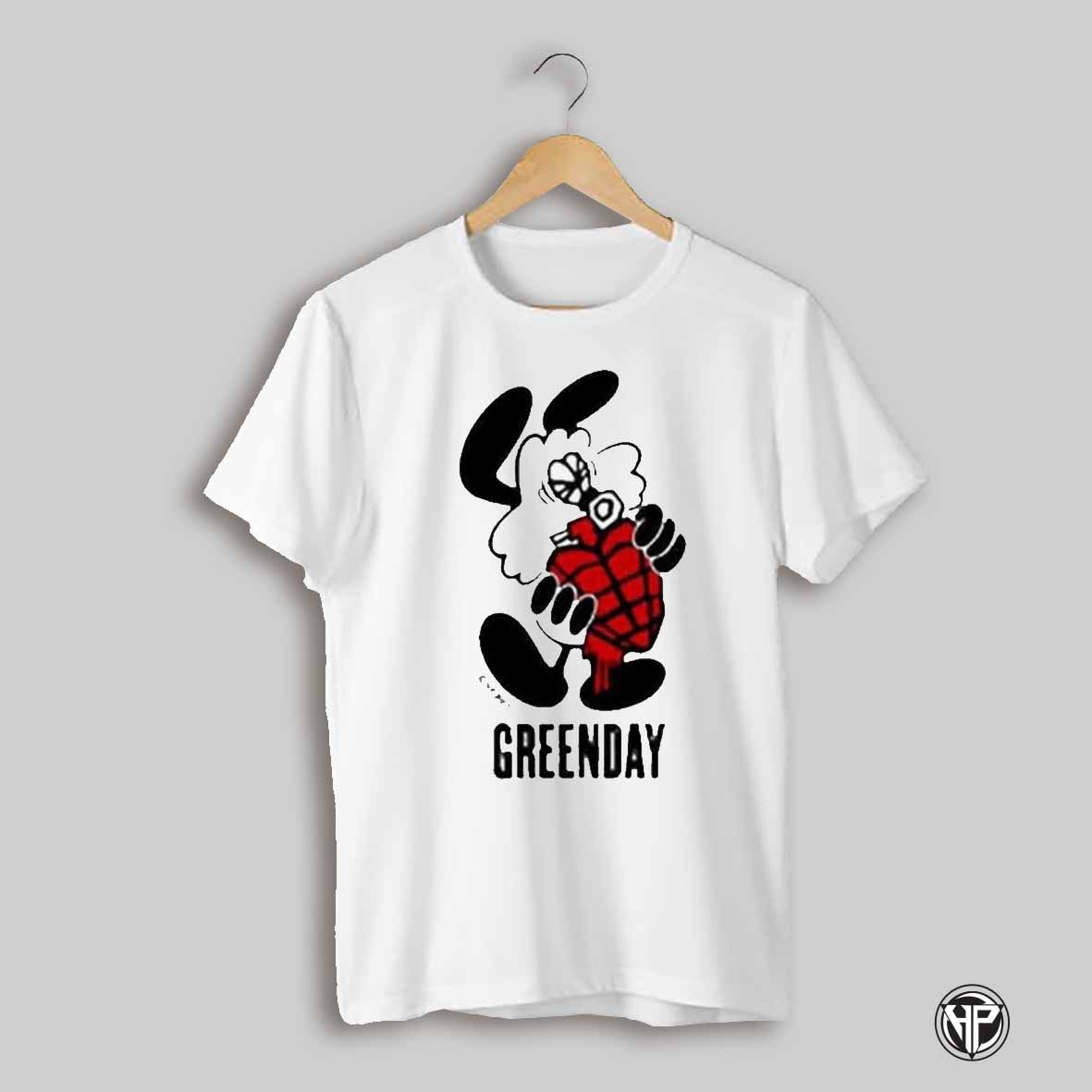 Official Green Day Heart Shaped Grenade Vick Character Shirt