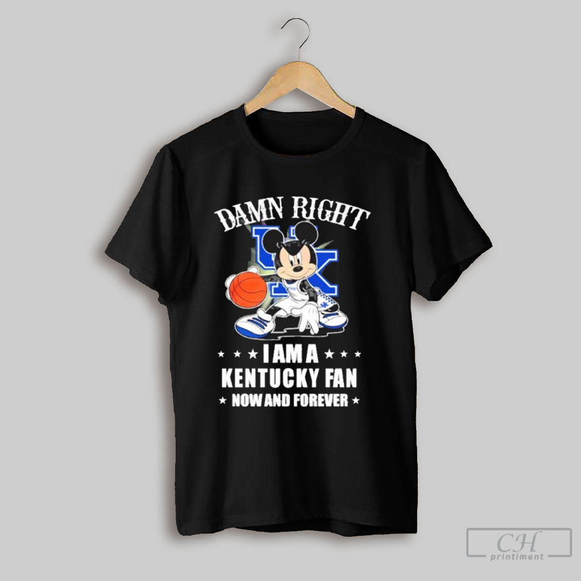 Official Mickey Mouse Damn Right I Am A Kentucky Wildcats Fan Now And Forever Shirt Sweatshirt