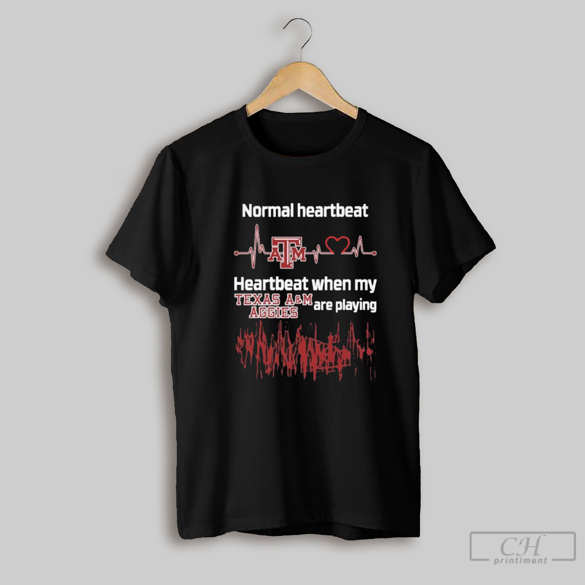 Official Normal Heartbeat When My Texas Am Aggies Are Playing Shirt Sweatshirt