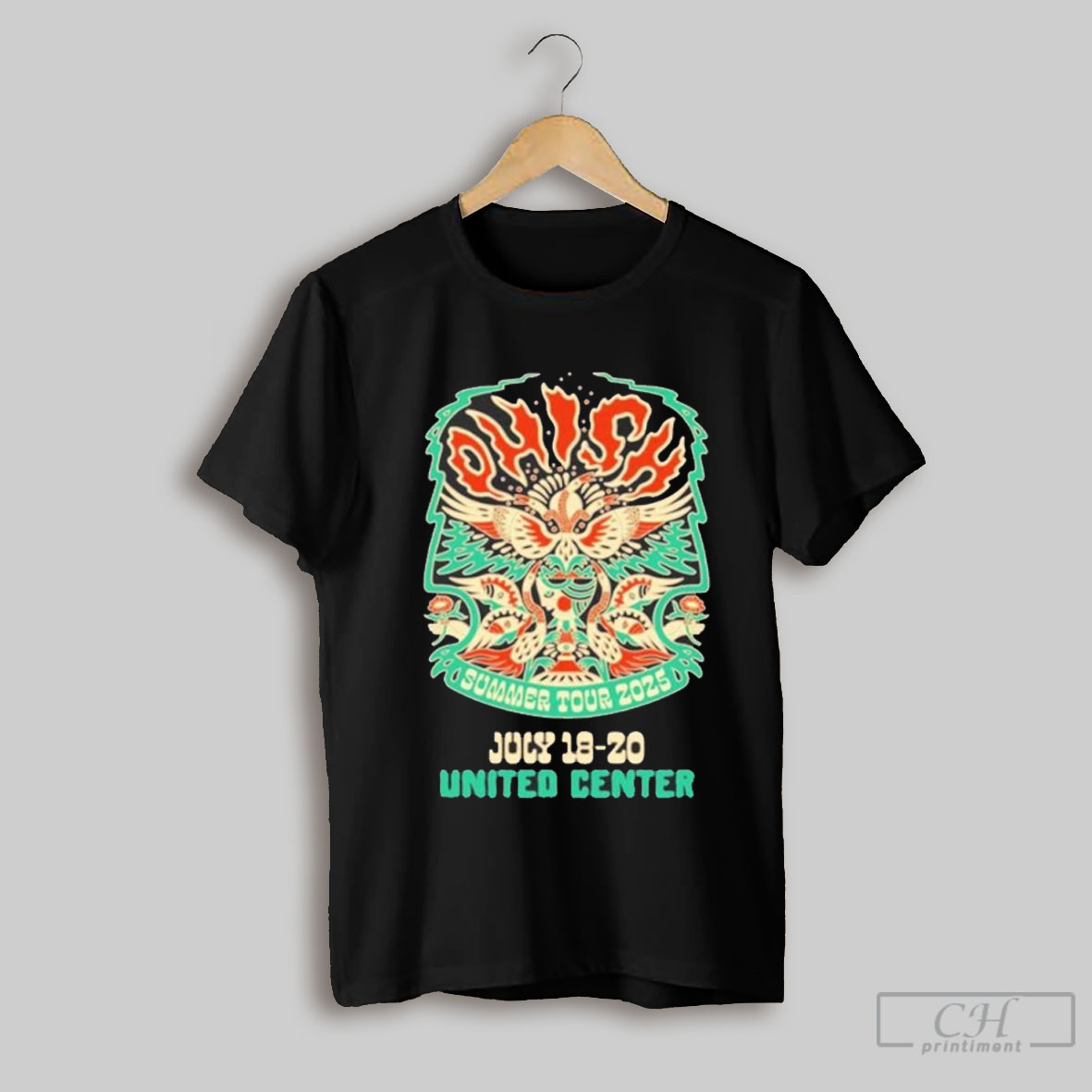 Official Phish Summer Tour 2025 July 18 20 United Center T Shirt Sweatshirt