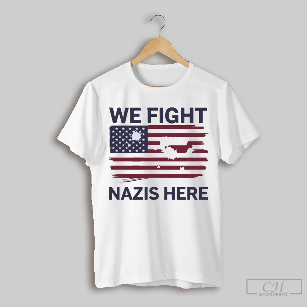 Official We Fight Nazis Here 2025 T Shirt Sweatshirt