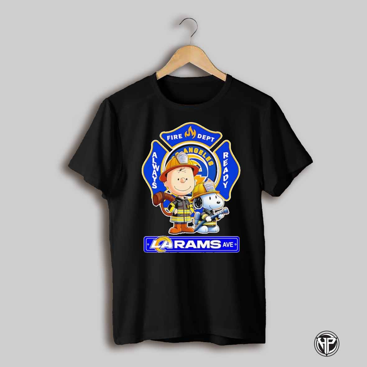 Peanuts Snoopy Fire Dept Always Ready Los Angeles Rams Shirt