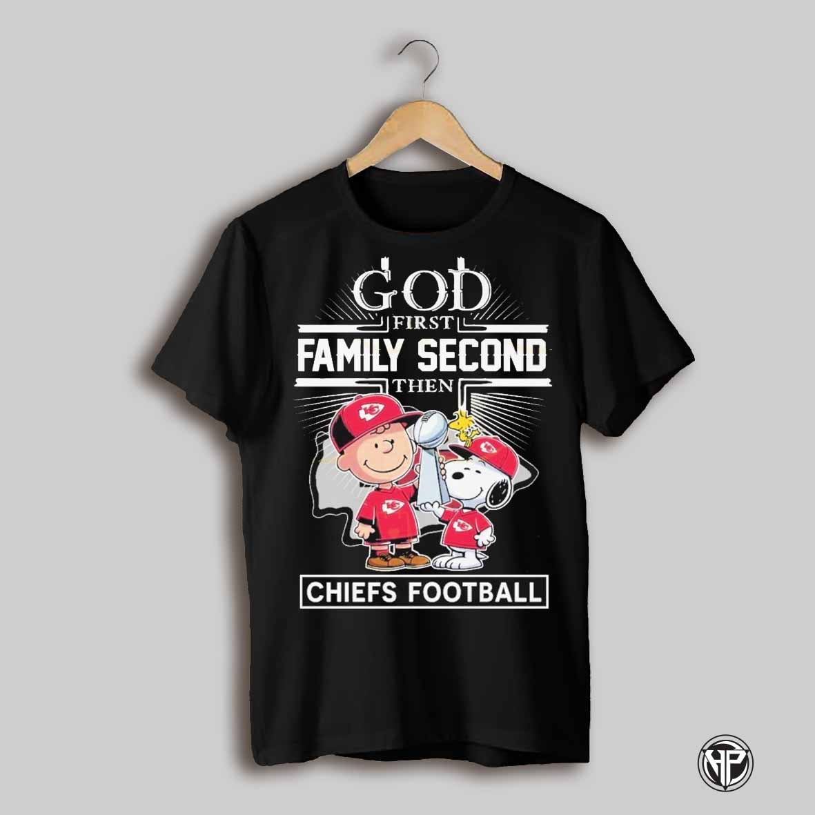 Peanuts X God First Family Second Then Kansas City Chiefs Unisex T Shirt