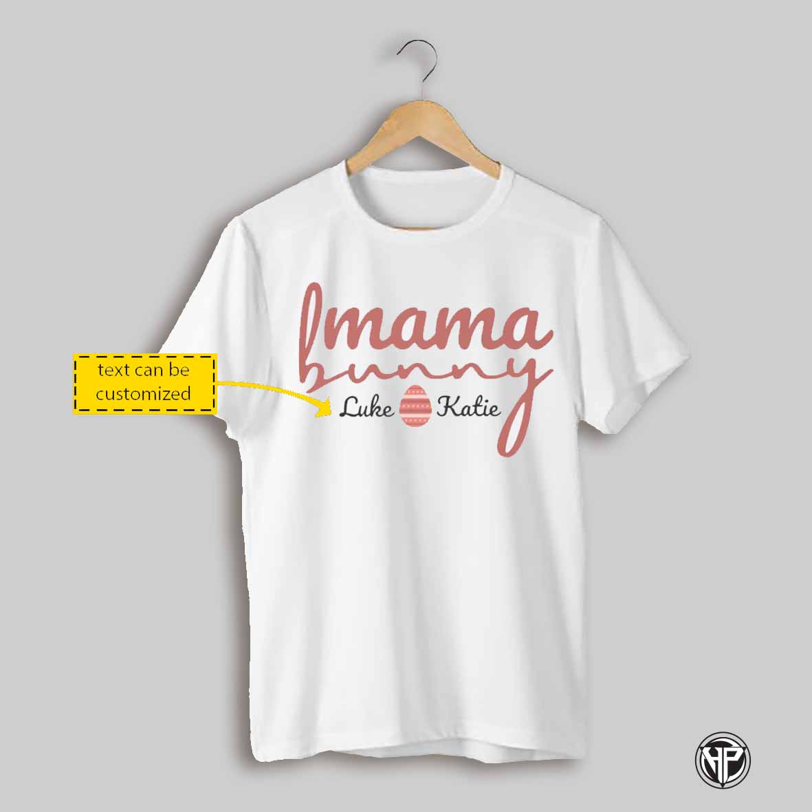 Personalized Mama Bunny T Shirt