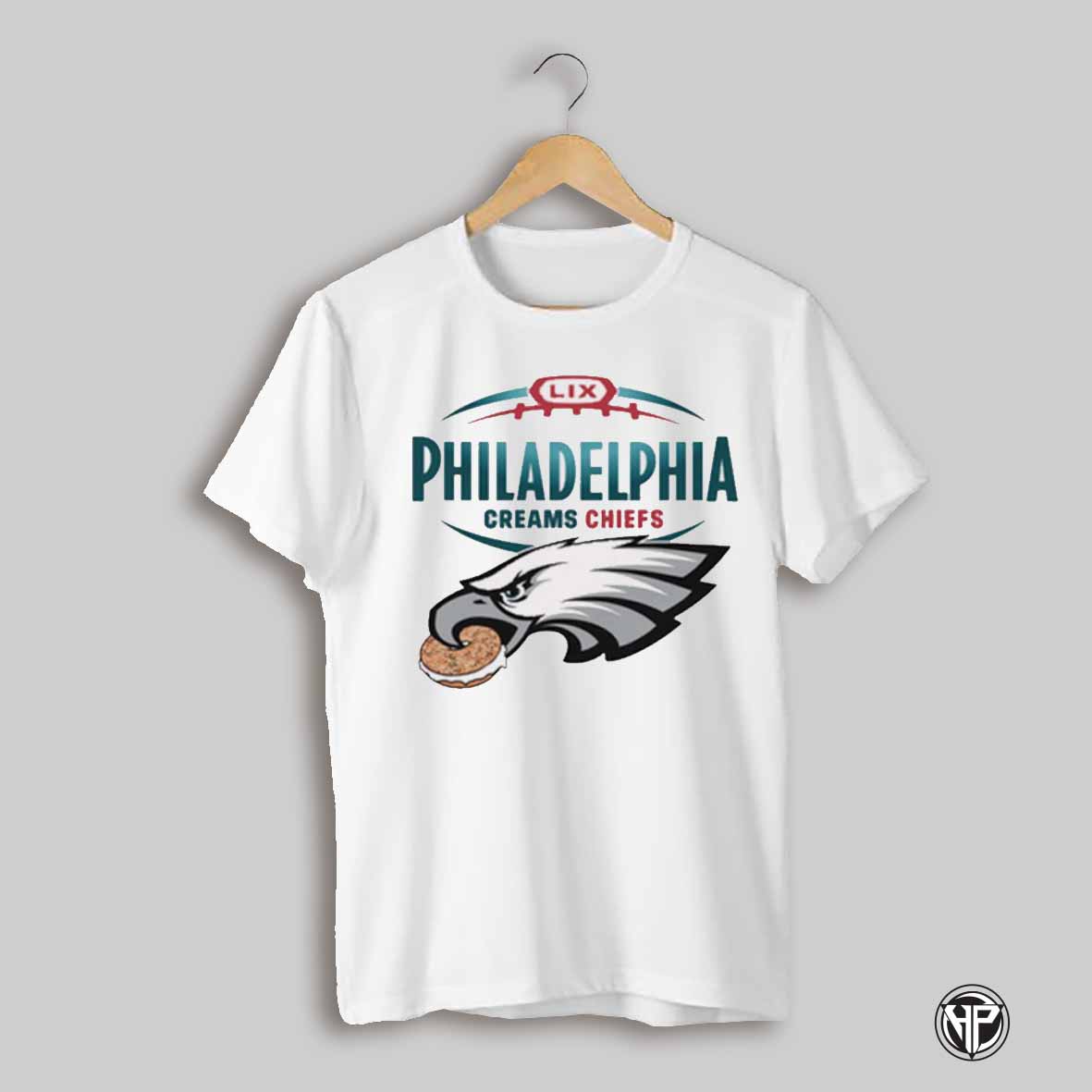 Philadelphia Creams Chiefs Philadelphia Eagles Vs Kansas City Chiefs Super Bowl Lix T Shirt