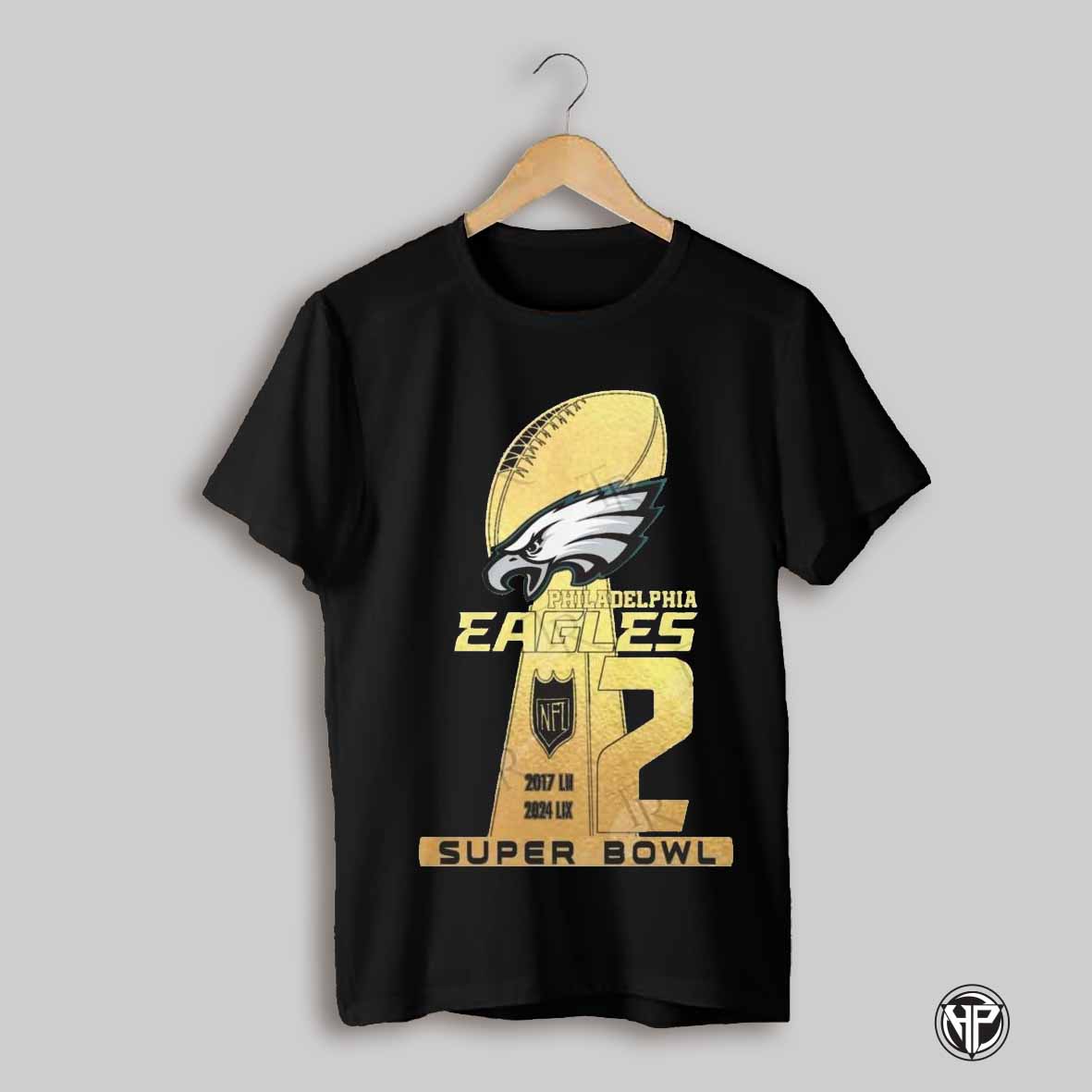 Philadelphia Eagles 2 Super Bowl 2017 2024 Shirt