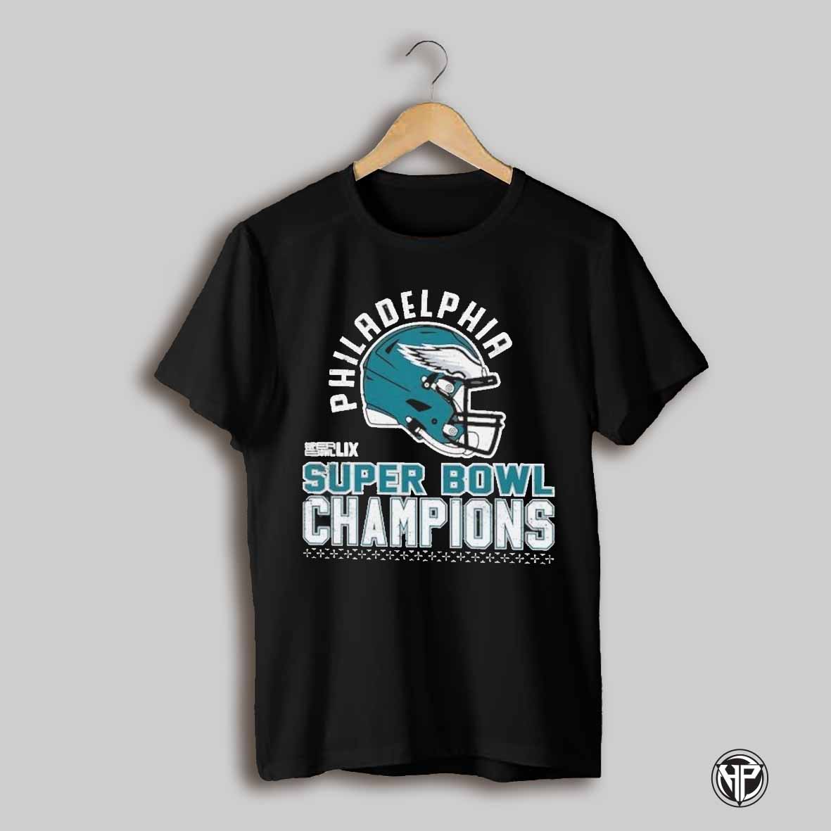 Philadelphia Eagles Team 2025 Super Bowl Lix Champions Shirt