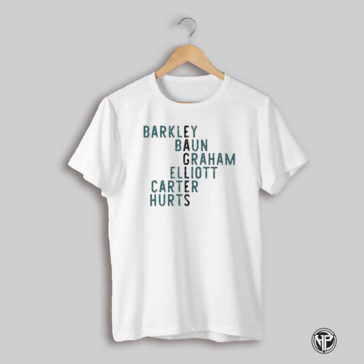 Philadelphia Eagle Players Names Barkley Baun Shirt